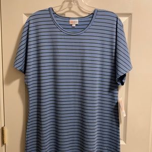 🟤🟤 LuLaRoe Maria Dress Blue (size L) NWT